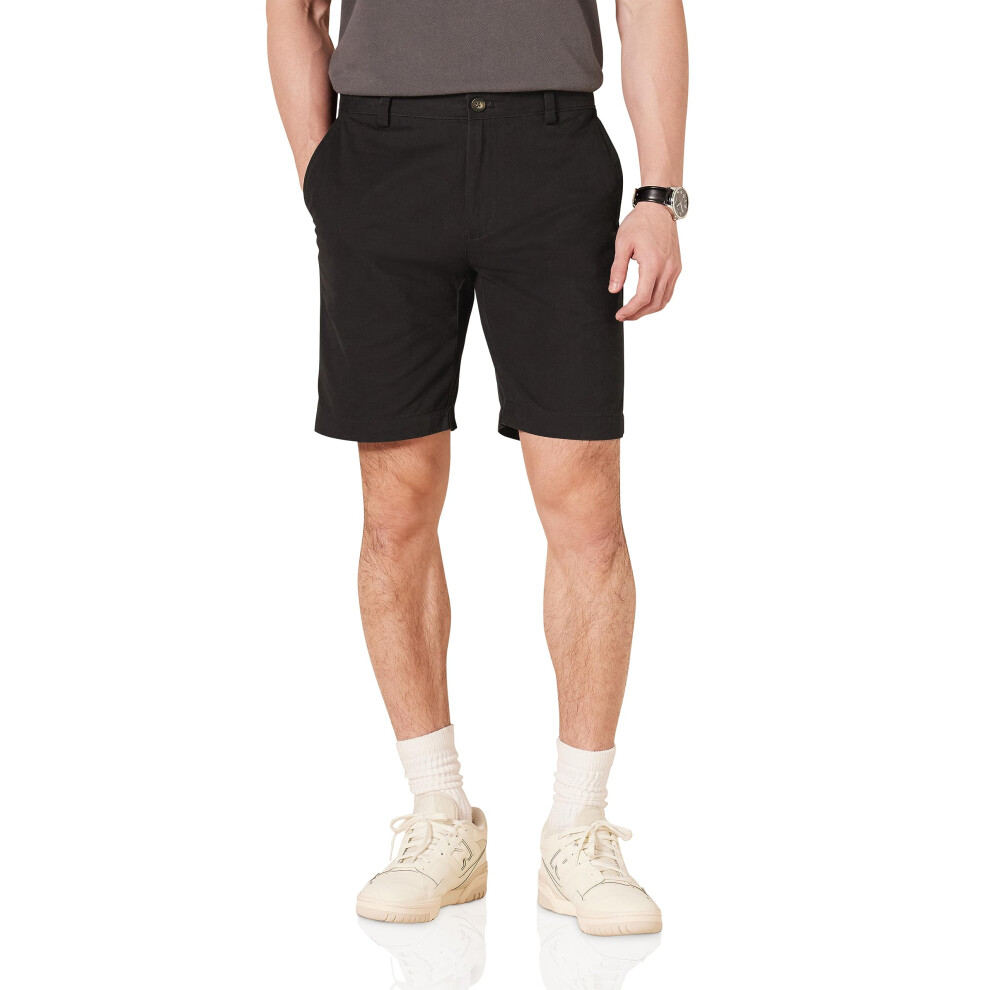 Amazon Essentials Mens Slim-Fit 9 Short Black 34