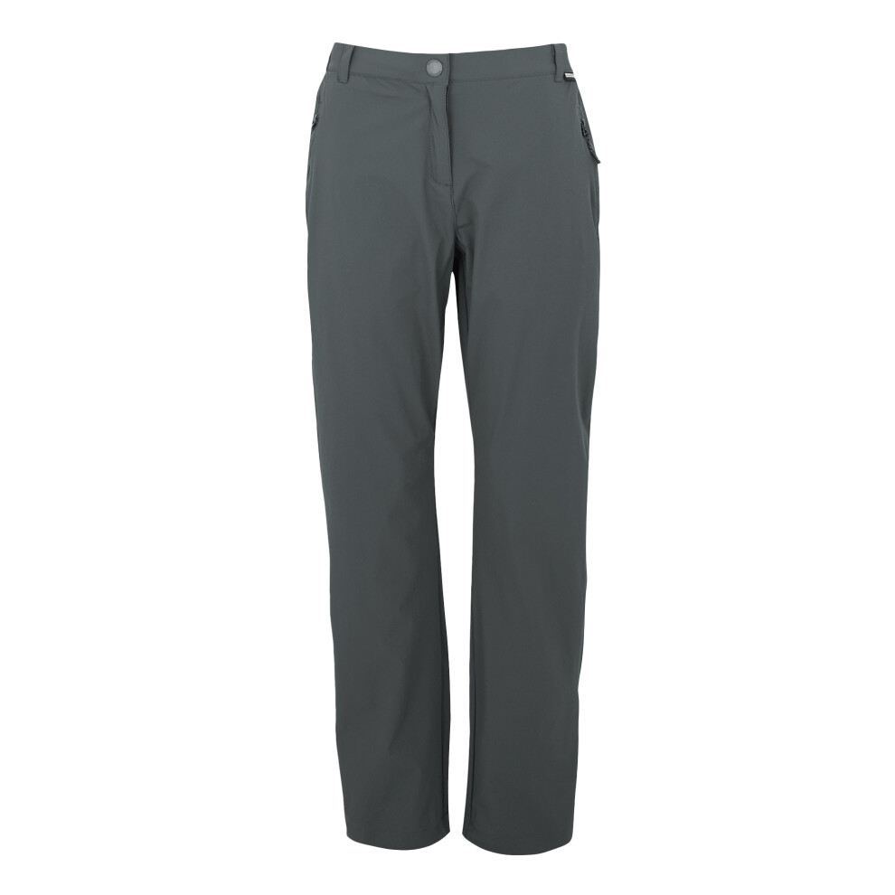 (16 UK R, Seal Grey) Regatta Womens/Ladies Travel Light II Packaway Hiking Trousers