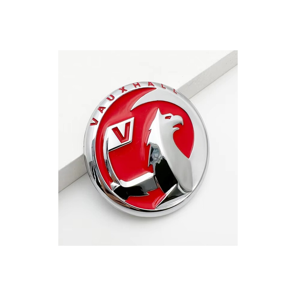 (Red) 3D Metal Vauxhall Logo Car Fender Emblem Rear Tail Trunk Badge Stickers For Opel Corsa Mokka Astra Cascada Adam Insignia Meriva Red 6904269569718