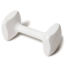 J&J Dog Supplies Obedience Retrieving Dumbbell with 3"" Ends 3 1/2"" Wide Bit and 15/16"" Diameter Bit White Large