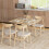 Homcom Extendable Kitchen Table for 2-4, Folding Drop Leaf Dining Table, Natural 1