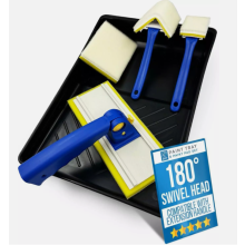 Paint Pad Set Decorating Pads Edger Tool Refill Handle Tray Painting