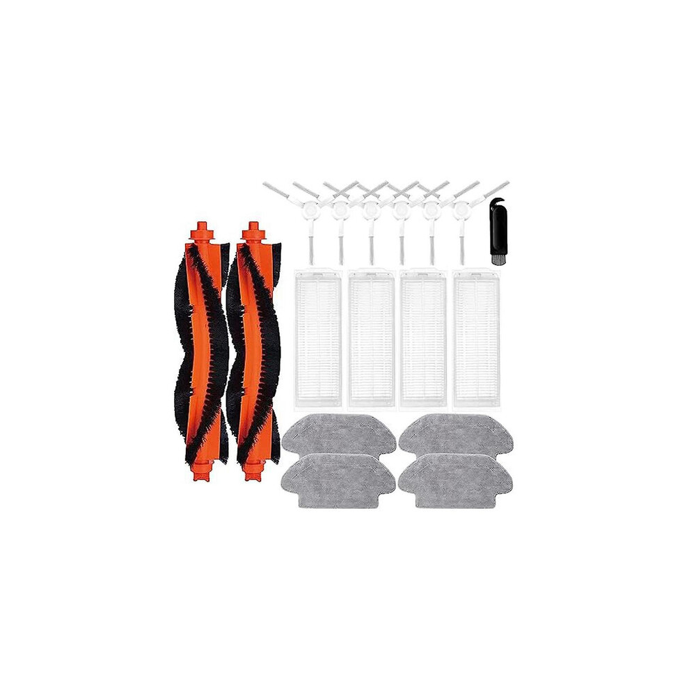 For Robot Vacuum S12 & Vacuum Mop 2s Robot Vacuum Cleaner, Main Side Brushes Filters Mop Wipes-image-OPC-PFZF76G-NEW