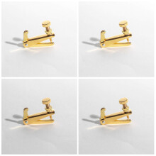 MI & VI Violin Fine Tuners - Rustfrit stål Justeringer Guld 4stk (1/2-1/4 størrelse)