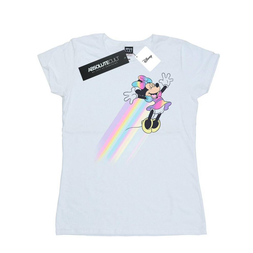 (XXL, White) Disney Womens/Ladies Minnie Mouse Whoosh Cotton T-Shirt