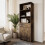 URBN Living (Rustic Brown) 5 Tier Wooden Display Bookcase Shelves Drawer 1