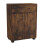 URBN Living (Rustic Brown) 5 Tier Wooden Display Bookcase Shelves Drawer 5