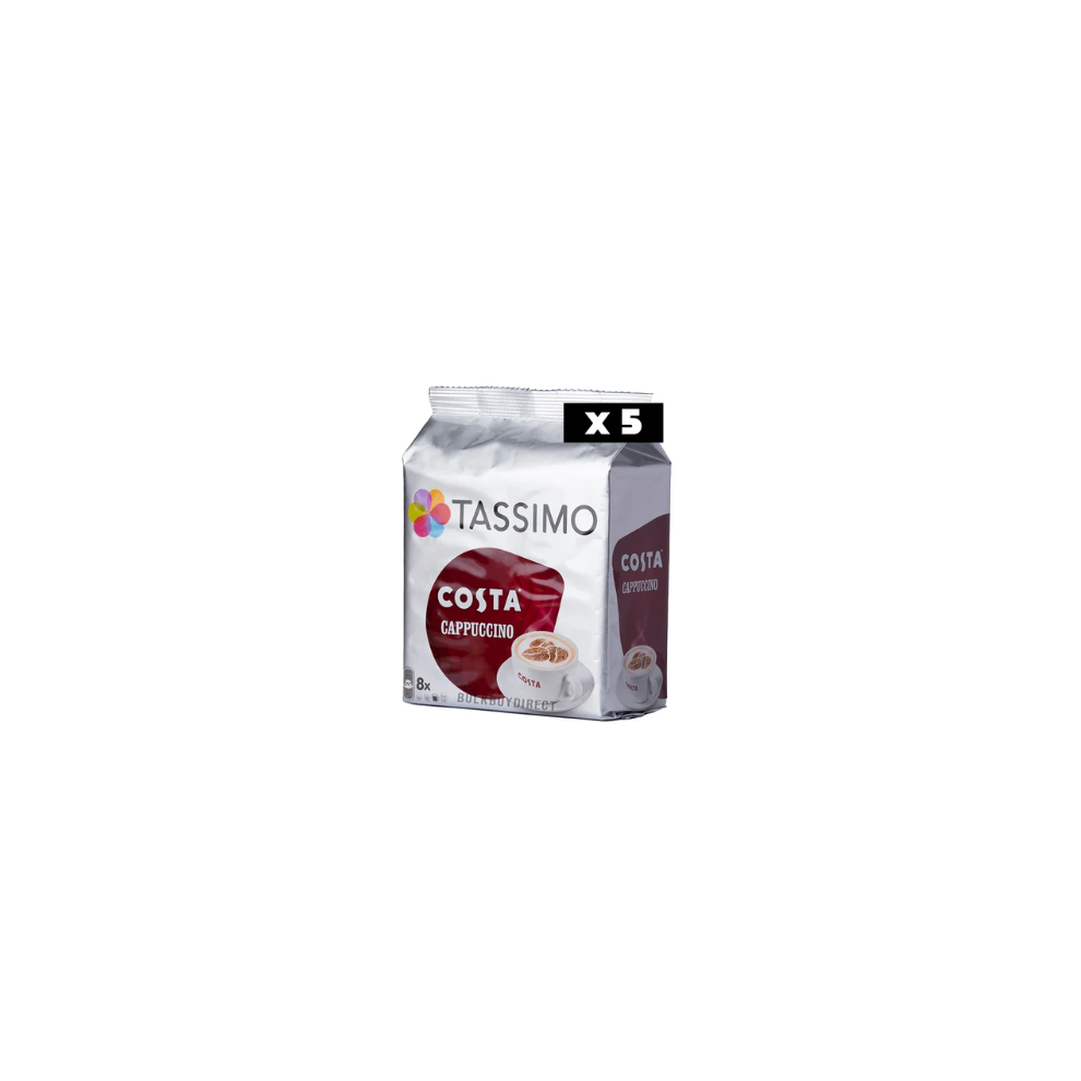 Phoenix Costa Tassimo Cappuccino Coffee Pods, 40 Servings