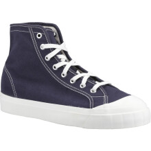 (Blue, 9.5 (Adults')) Superga 3192 Campionato Basket 100% Cotton Men's Blue Grey Dark Boots