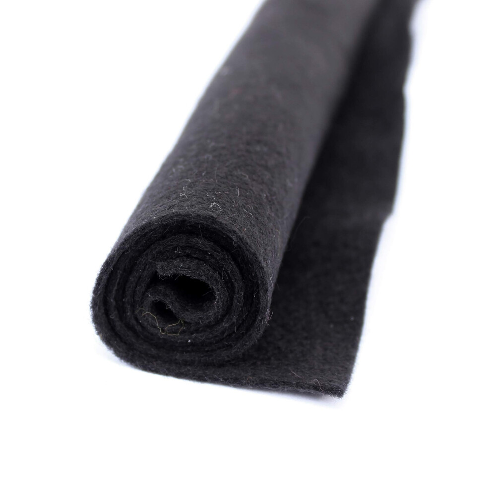 National Nonwovens Black  Premium Acrylic Felt XL Craft Sheet  1 12x18 inch Sheet