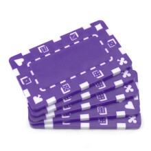 Brybelly 5 Plăci Rectangulare de Poker - Stil European (Mov)