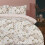 (King) Reversible Elegant Blooms Duvet Cover Set - Blush 6