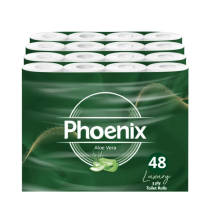 48 Toilet Rolls 3 Ply Aloe Vera Scent Family Pack