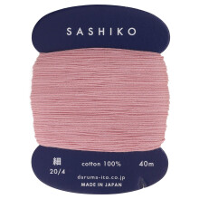 Sashiko fir mai sub?ire Greutate 40m Col. 211 """" Gridon roz roz broderie ?i matlasare de Yokota