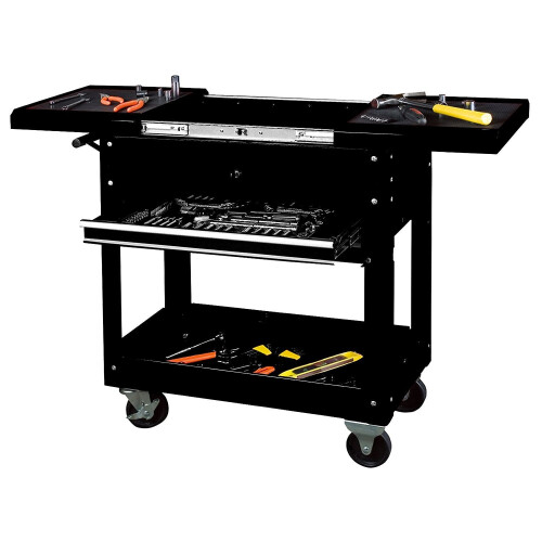 (Red/Black) Tool Cart Workstation Tool Storage Chest Trolley Tool Chest Rolling Tool Box 1