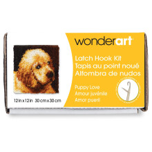 Sada h kov Wonderart Puppy Love Latch Hook 30,5 cm x 30,5 cm