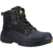 (Black, 10 (Adults')) Amblers Safety 501R S1P Leather Black Safety Boots