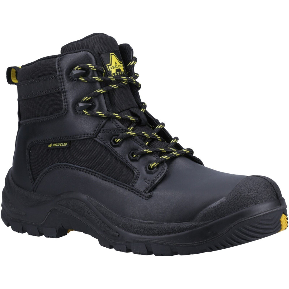 (Black, 10 (Adults')) Amblers Safety 501R S1p Leather Black Safety Boots 5038601078055