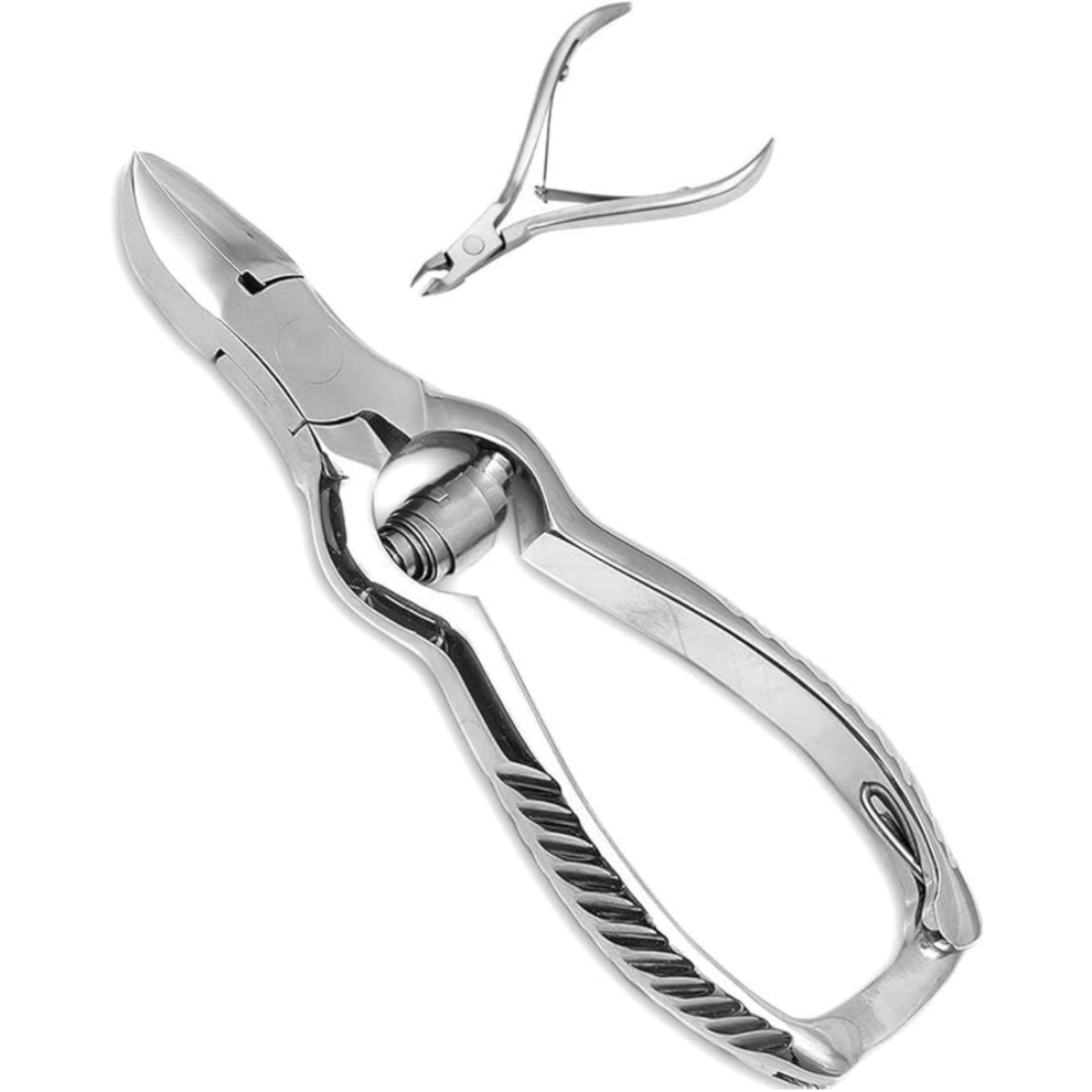 Asm Instruments Toe Nail Clippers & Nippers Set - Heavy-Duty Chiropody Cutters For Thick & Ingrown Nails, Manicure & Pedicure Podiatry Instrument