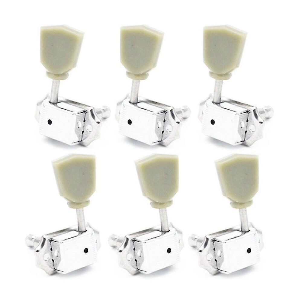 6Pcs Vintage Style Guitar Tuning Pegs Tuners 3L3R Compatible With Guitar Parts-image