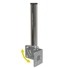 AimeBoost 1,5 """" Diameter og 12 """" L?ngde stangmonteringsbeslag til v?gmonteringstang Vejrstation til udenfor hjemmeantenne TV Antenne Mast Juste