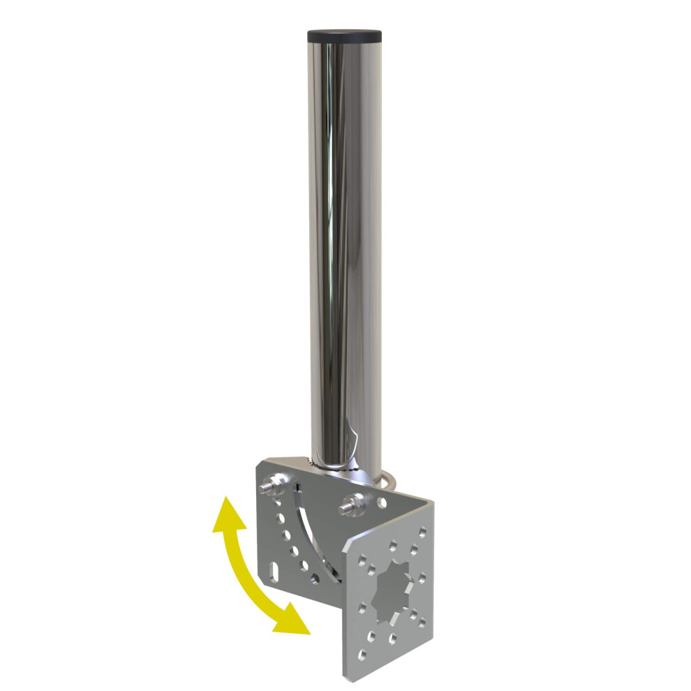 Aimeboost 1.5 Diameter And 12 Length Pole Mount Bracket To Wall Mount Pole Weather Station For Outside Home Antenna Tv Antenna Mast Adju 728070639981