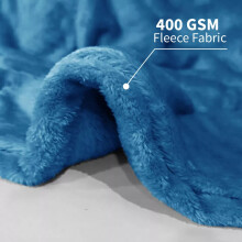(Teal, King) Faux Fur Fleece Throw Soft Warm Mink Sofa Blanket