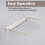 Wall Mounted 70cm Airer Towel Drying Rack Extendable Fold Clothes Dryer UK 3