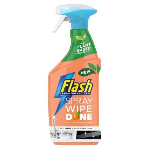 Flash Flash Spray Wipe Down Kitchen Trigger Spray Bright Mandarin (10x 800ml) 1