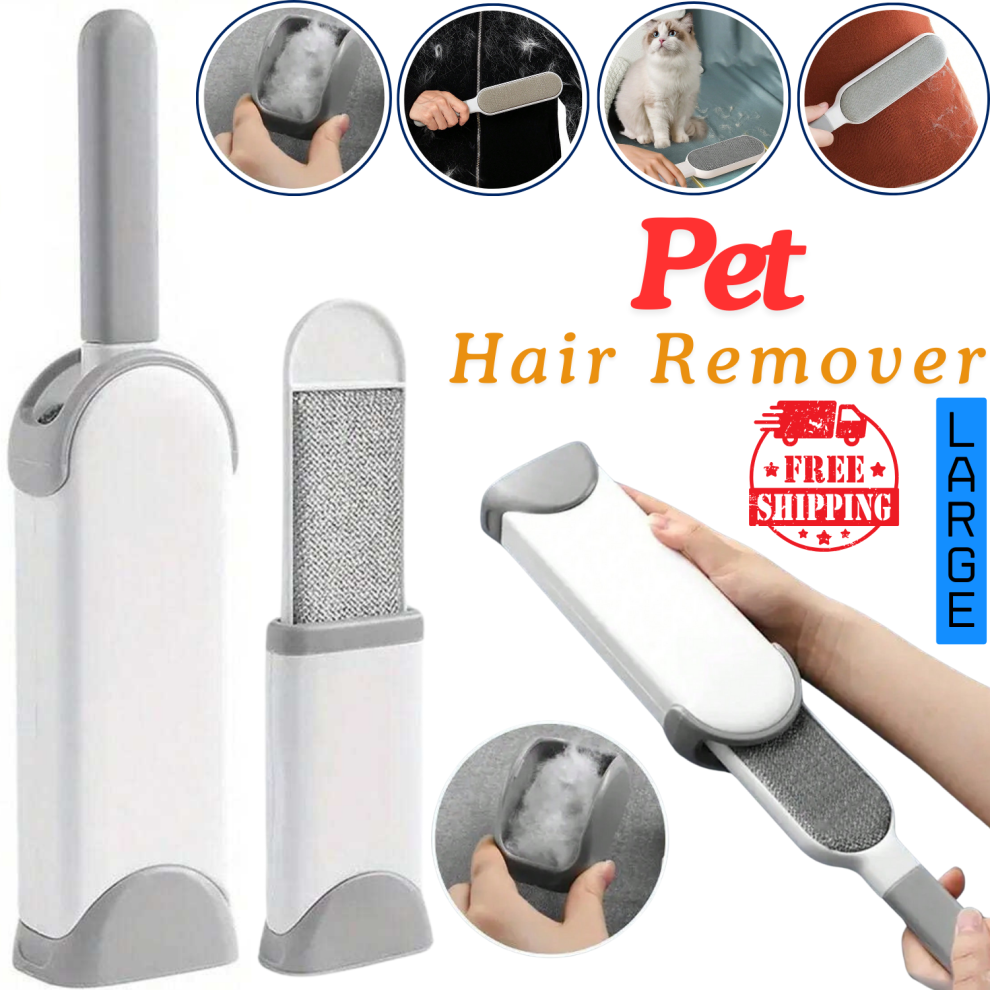 (Large) Double-Sided Pet Hair Removal Brush for Clothing