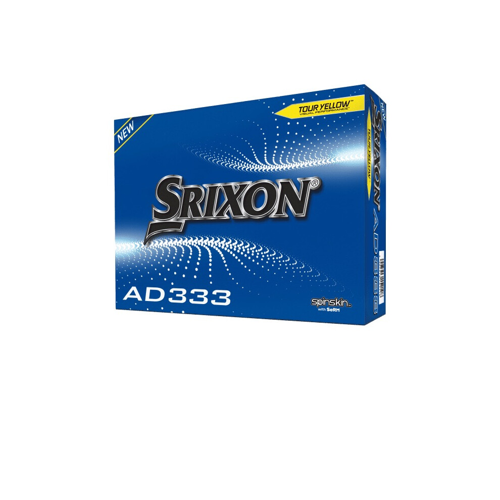 Srixon AD333 Yellow Golf Balls (12)