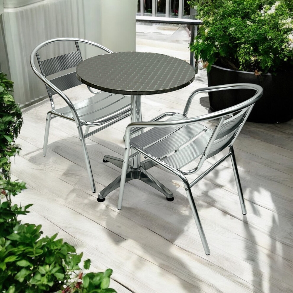 Aluminium Bistro Furniture Set For Two