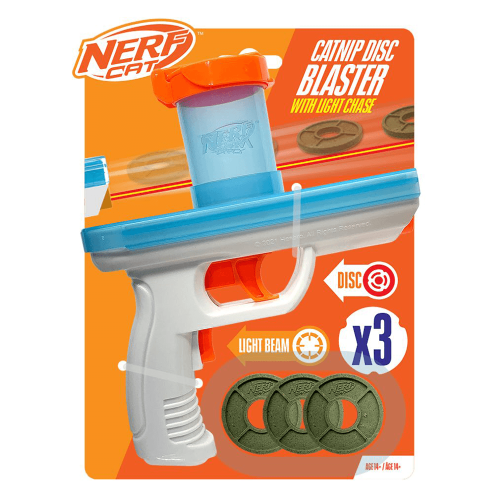 Nerf Nerf Cat Catnip Blaster With 3 Catnip Discs Interactive Cat Toy