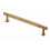 (160mm Handle) Satin Brass Reeded Cabinet Knob 18mm 320mm Handle 1