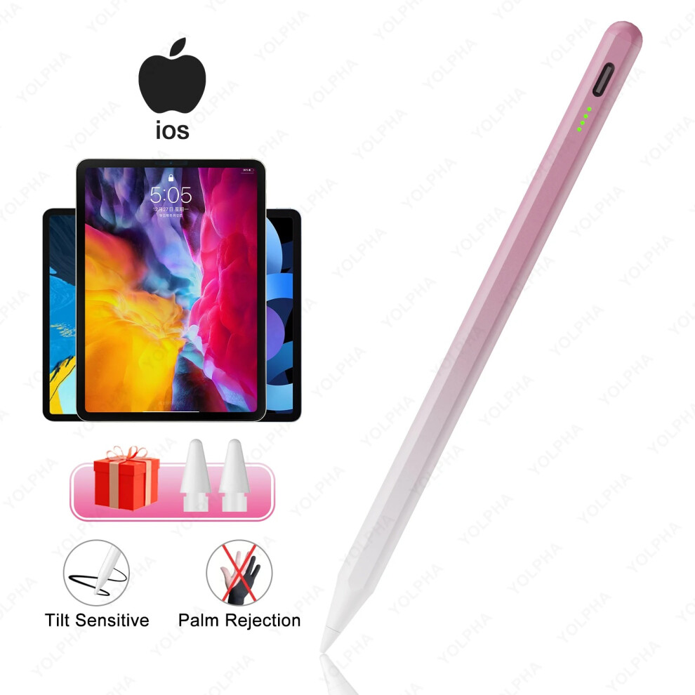 (Pink to White) Stylus Pen for Apple iPad Pencil - iPad Pen for iPad 10th Gen,Fast Charging High Sensitivity Magnetic Stylus with Palm Rejection,iPad Stylus Pencil