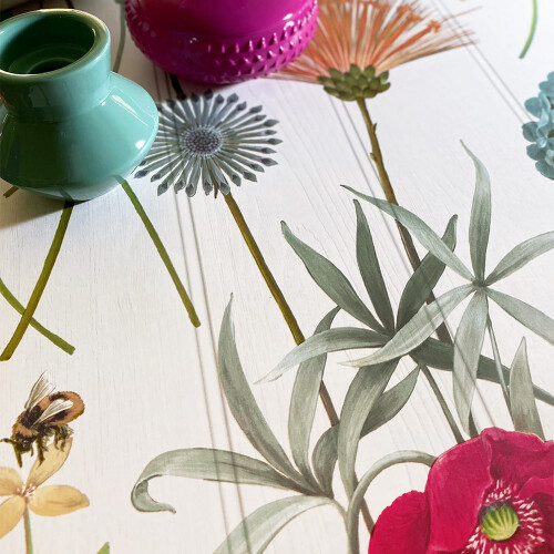 Belgravia Decor Botanist Wood Panel White Multi Wallpaper 4770 1