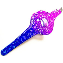 Professional Slanted Eyebrow Tweezers with Wider Grip - Precision Hair Beauty Tool in Pink & Blue