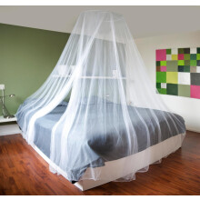 White Mosquito Net Fly Insect Protection Single Entry Double King Queen Canopy