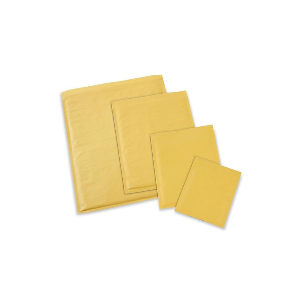 Universal UNV4087881 No. 7 Self Adhesive Closure Peel Seal Strip Cushioned Mailer, Gold - Pack of 25