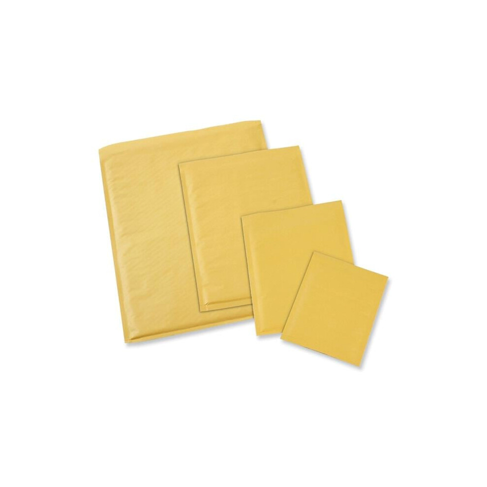 Universal UNV4087887 No. 6 Self Adhesive Closure Peel Seal Strip Cushioned Mailer, Gold - Pack of 50