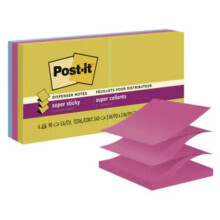 3M MMMR3306SSJOY 3 x 3 in. Post-It Pop-Up Sticky Notes - Pack of 6