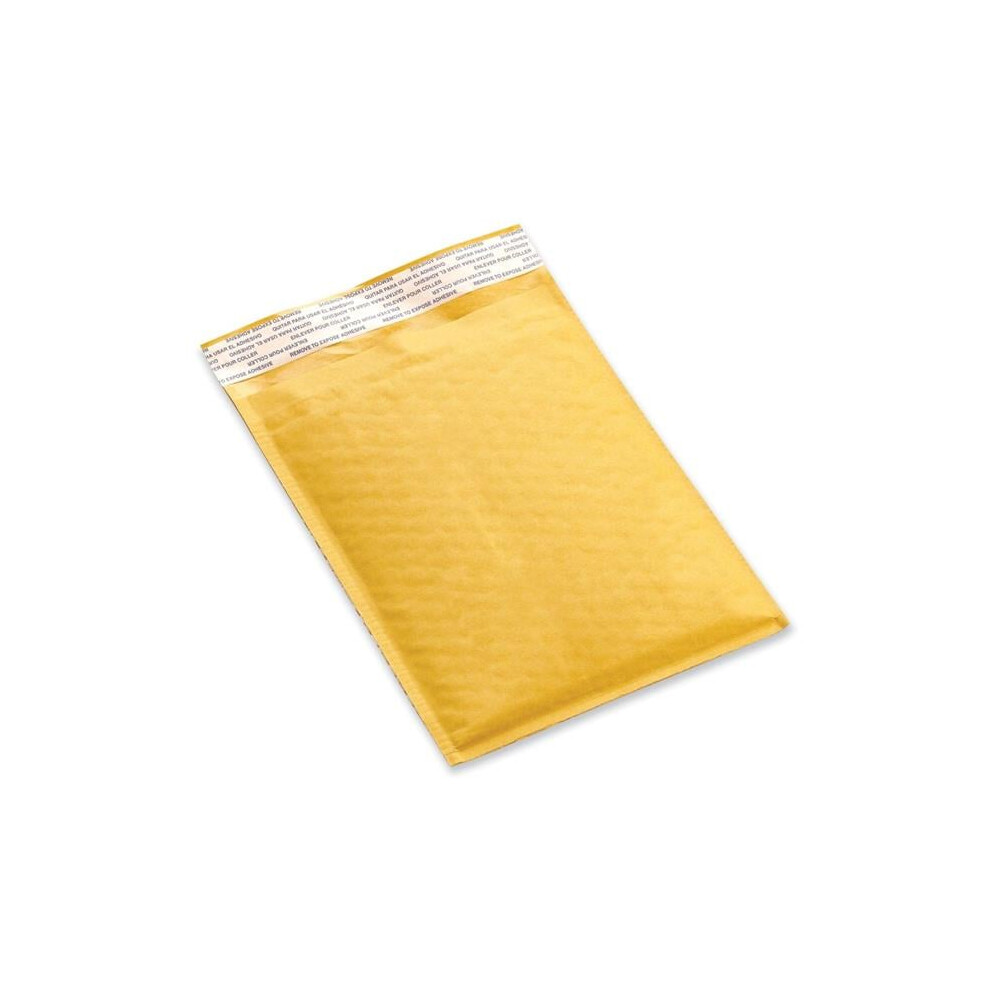Universal UNV4087877 No. 3 Self Adhesive Closure Peel Seal Strip Cushioned Mailer, Gold - Pack of 25
