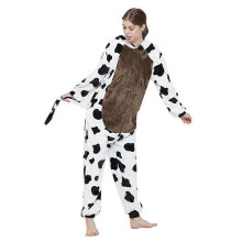 (120)Kids Cow Full Body Pajamas Animal Cartoon Jumpsuit
