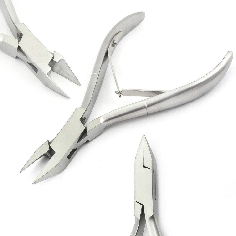 Asm Instruments Professional Ingrown Toe Nail Clippers Nippers Flame Point 5" Podiatry Instrument For Thick Nails & Chiropody