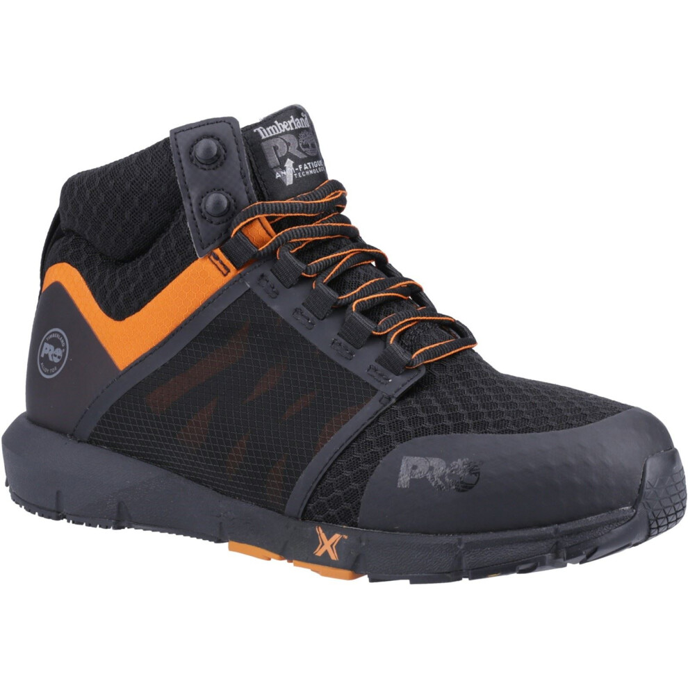 (Black, 7 (Adults')) Timberland Pro Radius Textile Black/Orange Safety Boots
