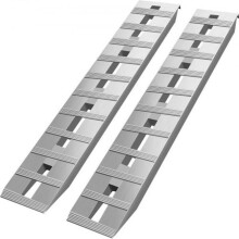 Vevor LHJPD60X12IN2ZZ01V0 60 x 12 x 2.5 in. Aluminum Trailer Ramps for 6000 lbs Total Beavertail Hook End - Pack of 2