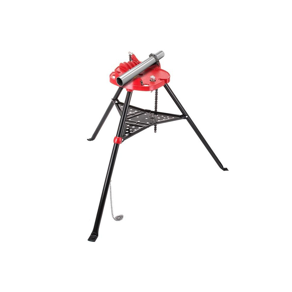 Vevor GJDJLGQZJ00000001V0 6 in. Tripod Pipe Chain Vise Stand with Steel Legs & Rubber Mounts Bib