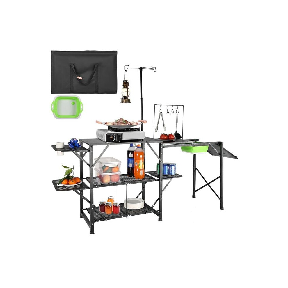 Vevor BJKYDCFHSBZDSOTKJV0 68.5 in. Long Aluminum Camping Kitchen Table