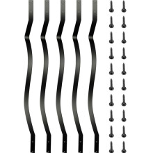 Vevor TLGYC32.2550-SL5YV0 32.25 x 1 in. Staircase Baluster with Screws, Black - Pack of 51