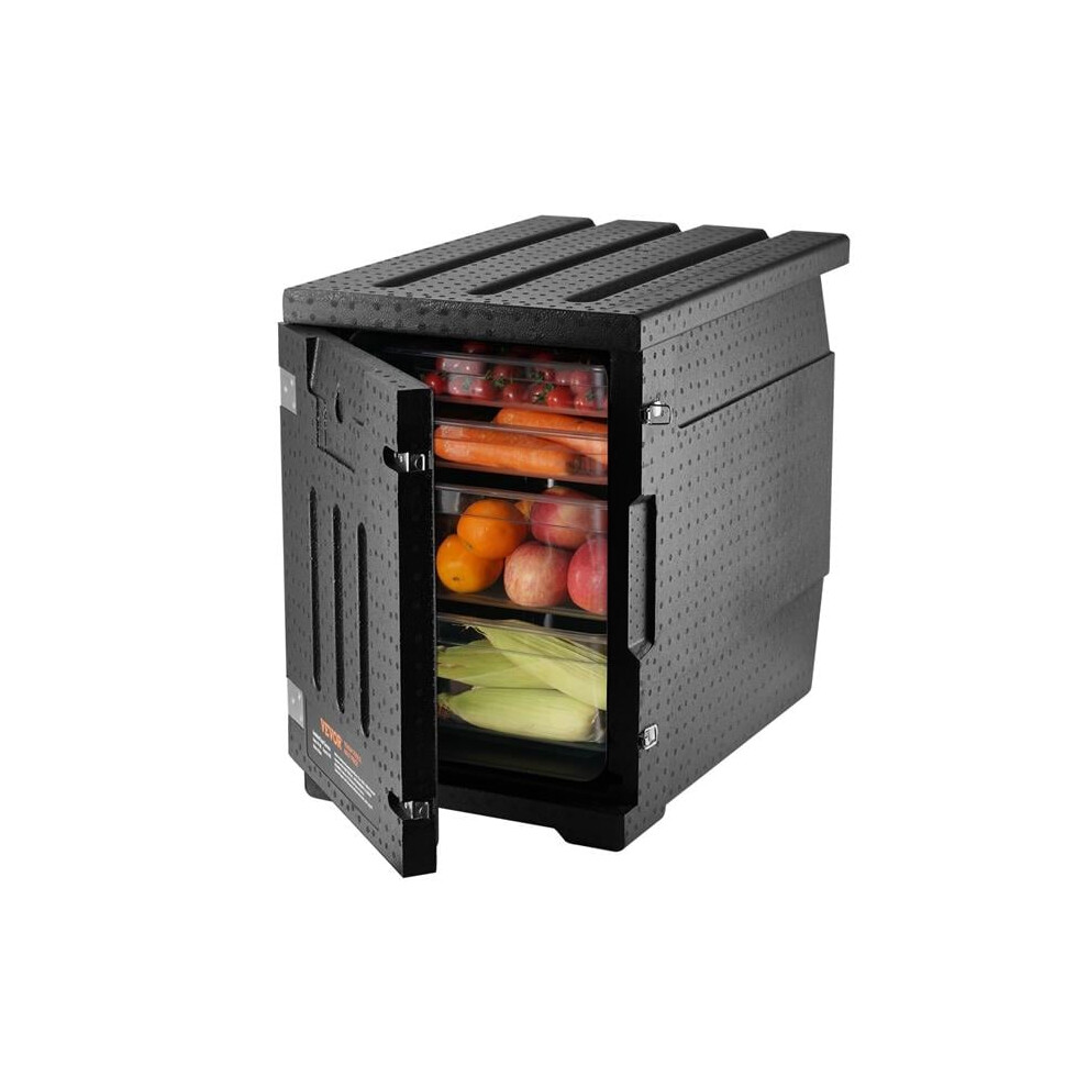 Vevor SPBWXHSEPP90LLAXYV0 82 qt. Insulated Food Pan Carrier Hot Box for Catering, LLDPE Food Box Carrier with Double Buckles